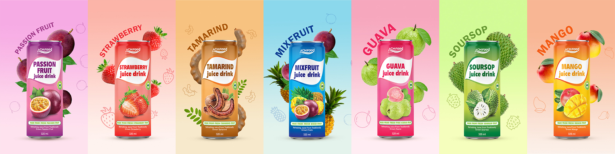 Fruit juice drink ACMFOOD brand