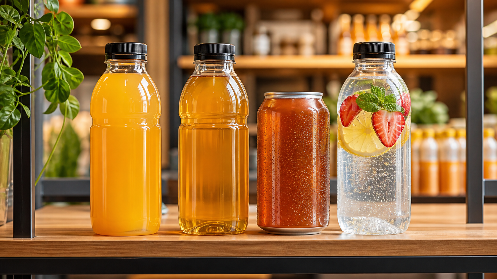 Finished juice and tea beverages for Australian retail shelves