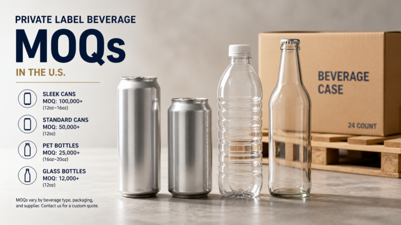 Beverage MOQ for U.S. Private Label Projects