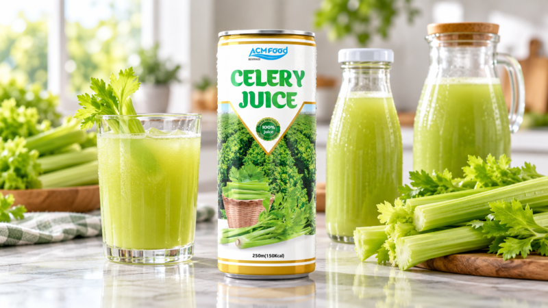Bottled Celery Juice: Pasteurization, Packaging and Shelf Life