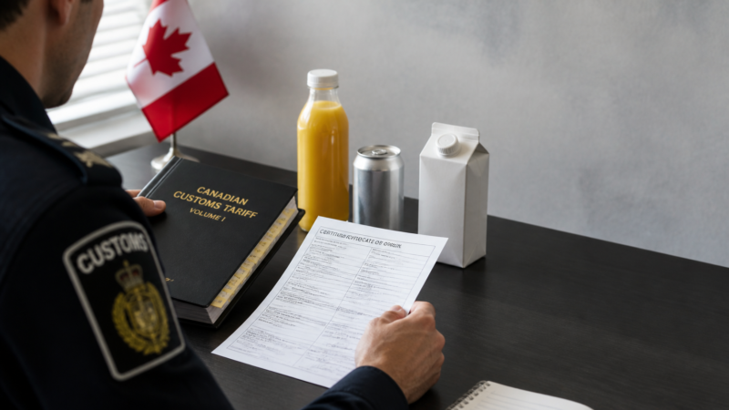 Import Duty and Trade Agreements for Beverages Entering Canada