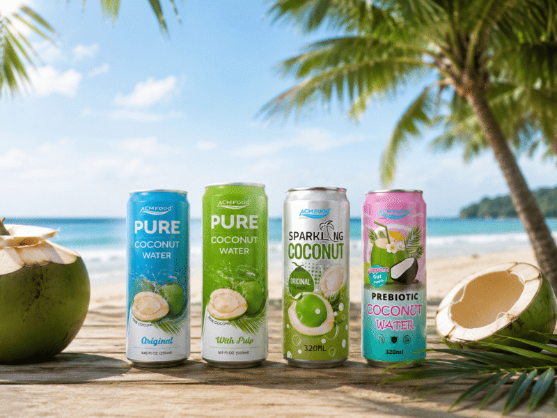 Canned Coconut Water: What's the Difference Between 100% Coconut Water, Pulp, Sparkling & Prebiotic? - 5