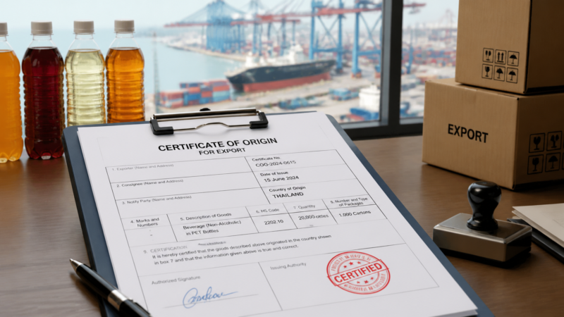 Certificate of Origin for Vietnamese Beverage Exports