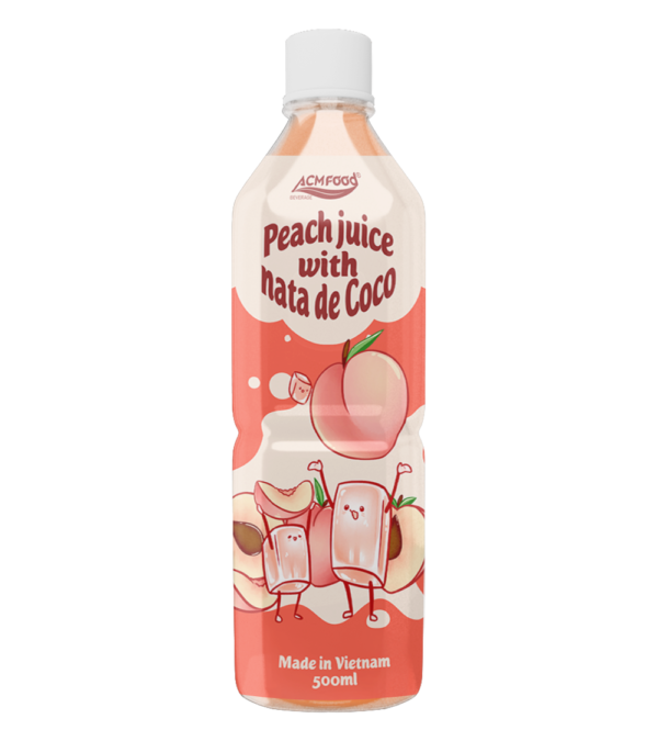 Alternative view of ACM Peach Juice with nata de Coco