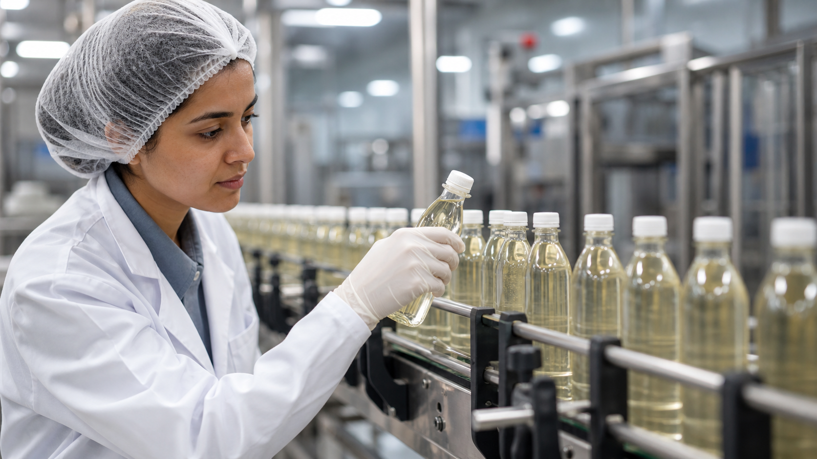 Australian buyer reviewing beverage samples and overseas supplier proposals at a desk