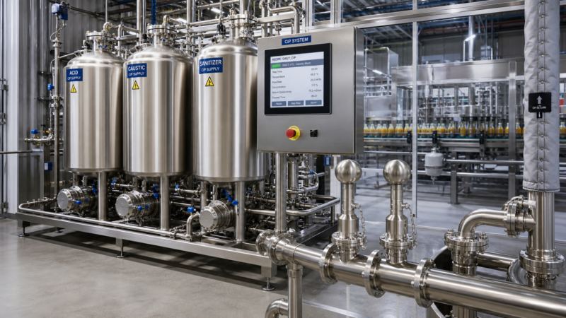 Clean-in-Place and Line Changeover Between Products