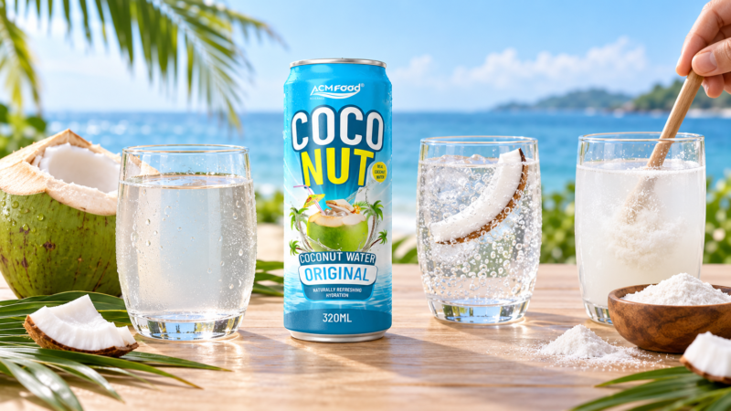 Coconut Infused Water vs Coconut Water vs Coconut Powder