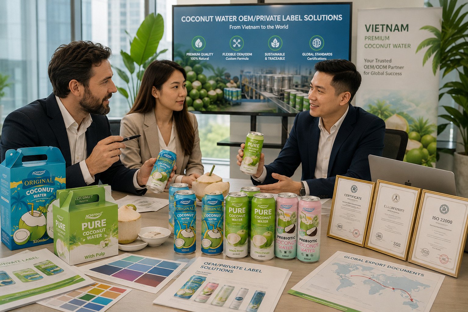 Top coconut water company for OEM and private label beverage solutions