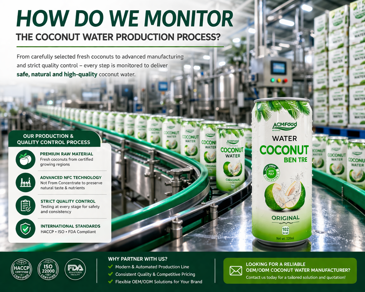 How Do We Monitor the Coconut Water Production Process?
