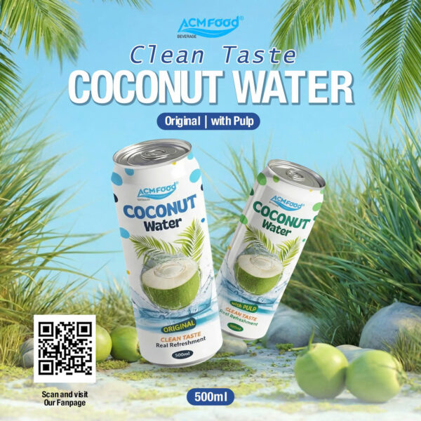 ACM Natural Electrolyte Coconut Water 500ml - 3