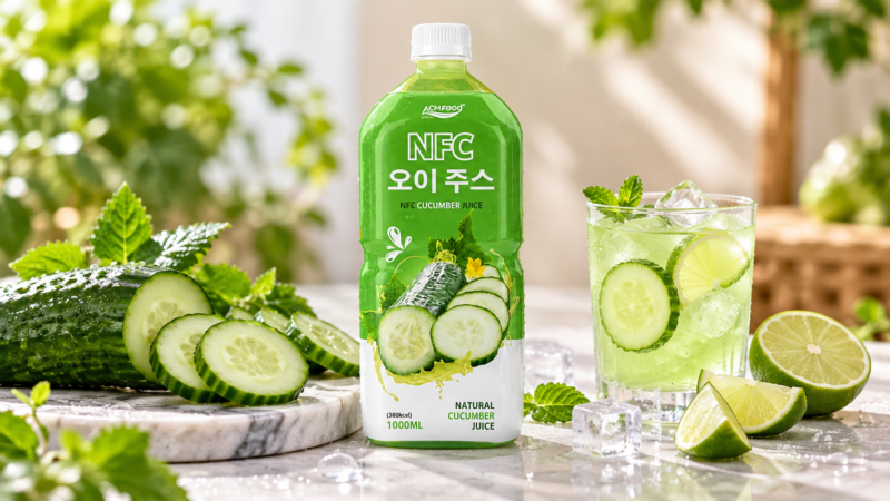Cucumber Juice Drink in Cans: Shelf-Stable Formulation and Filling