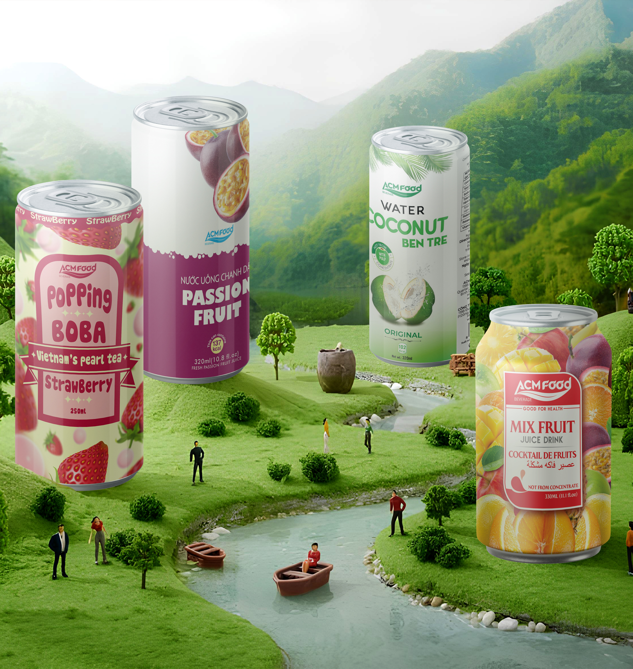 Fruit Juice, Coconut Water, Fruit Milk – The Signature Trio of ACMFOOD