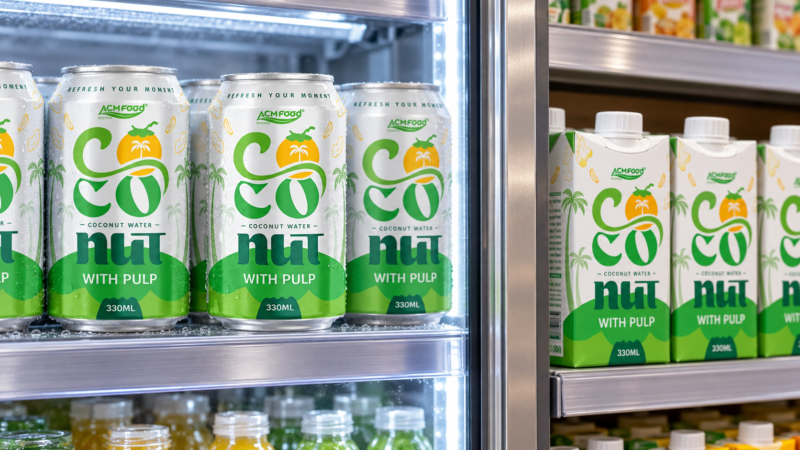 Chilled ESL milk drinks next to shelf-stable UHT cartons