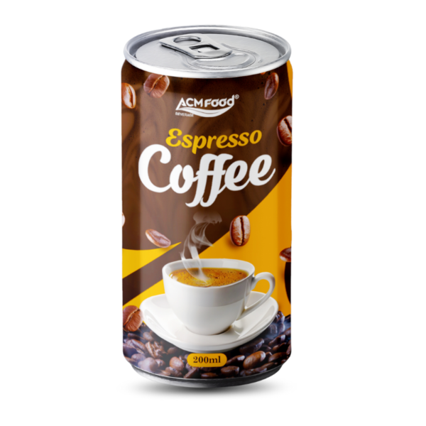 200ml ACM Espresso Coffee Drink Sleek Can