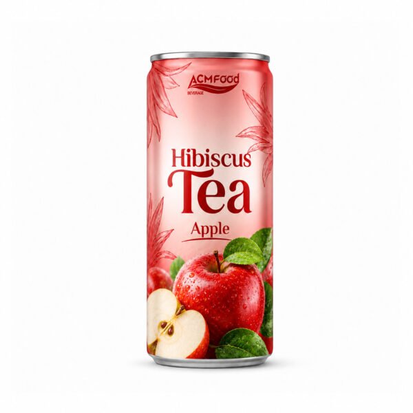 250ml ACMFOOD Hibiscus Tea Drink Apple Slim Can