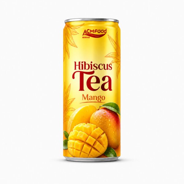 250ml ACMFOOD Hibiscus Tea Drink Mango Slim Can