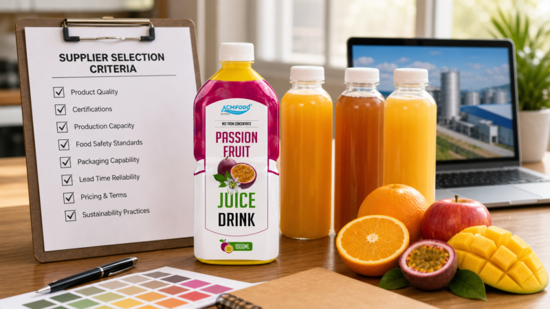 How to Choose a Fruit Juice Manufacturer for Your Brand