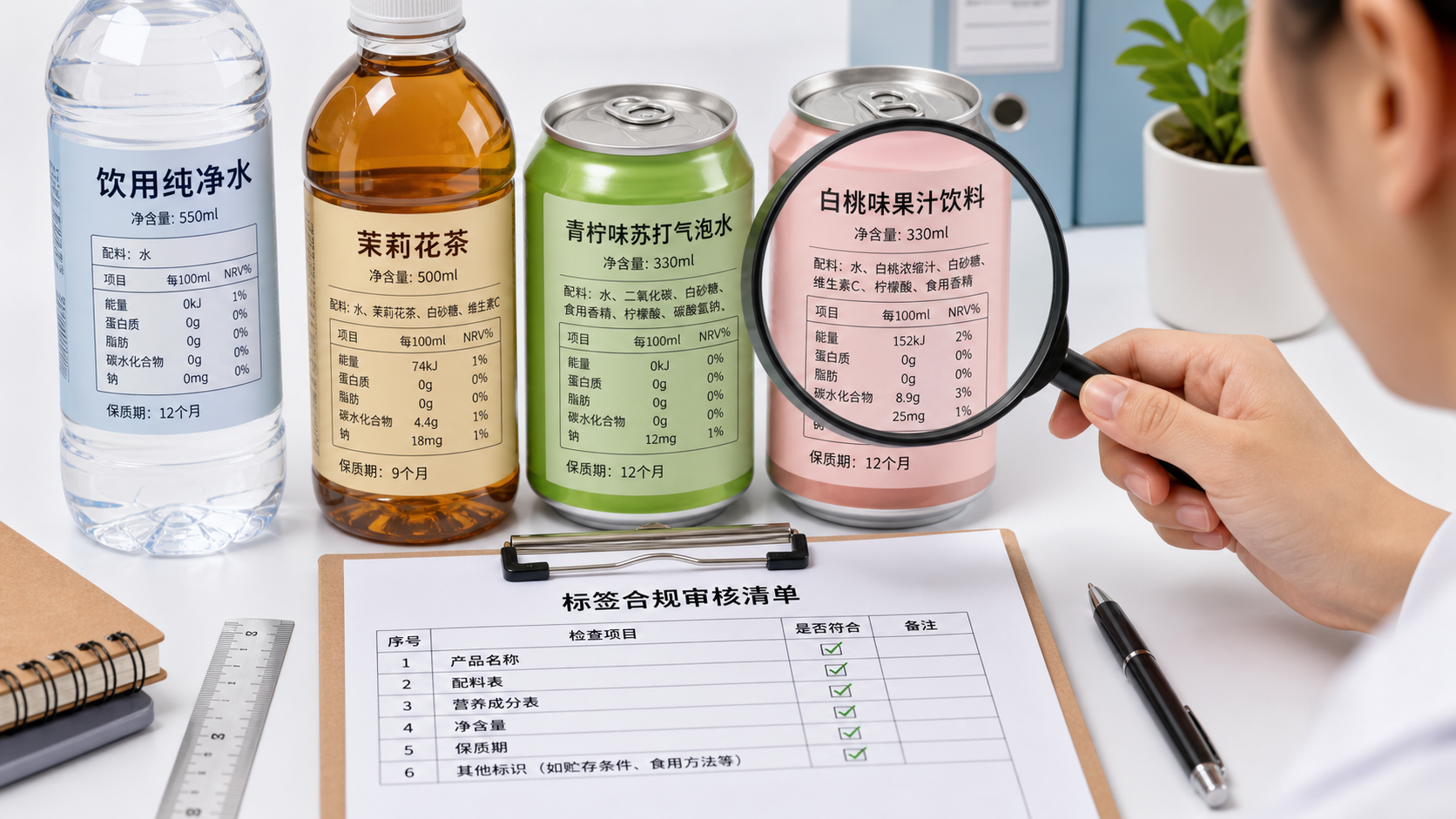 Checking Chinese labels for imported drinks against GB standards