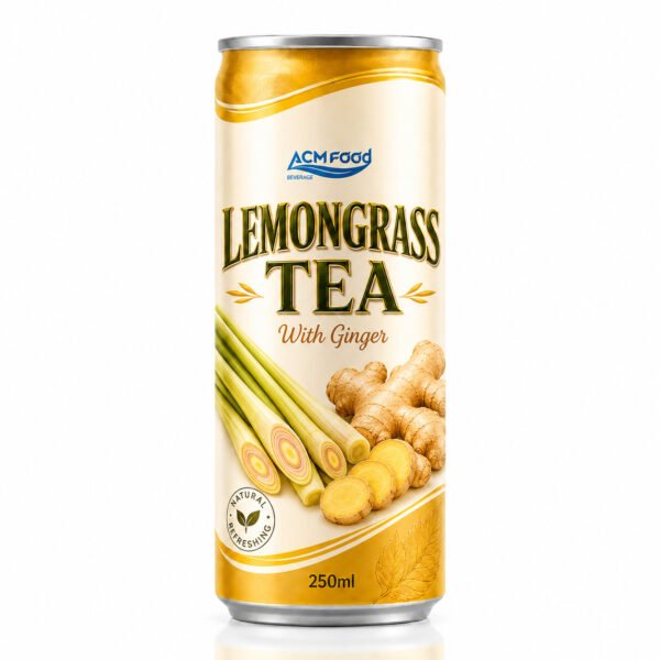 250ml ACM Lemongrass Tea Drink Ginger Slim Can