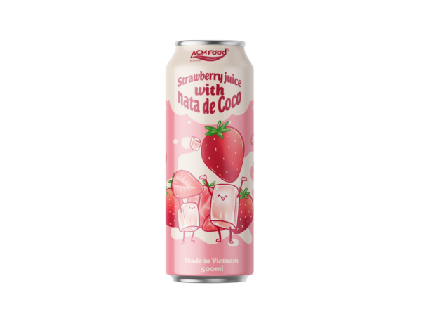 ACM Strawberry Juice with nata de Coco