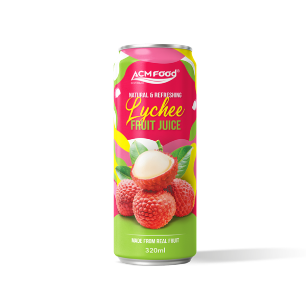320ml ACM Cherry Juice Drink Sleek Can - 1