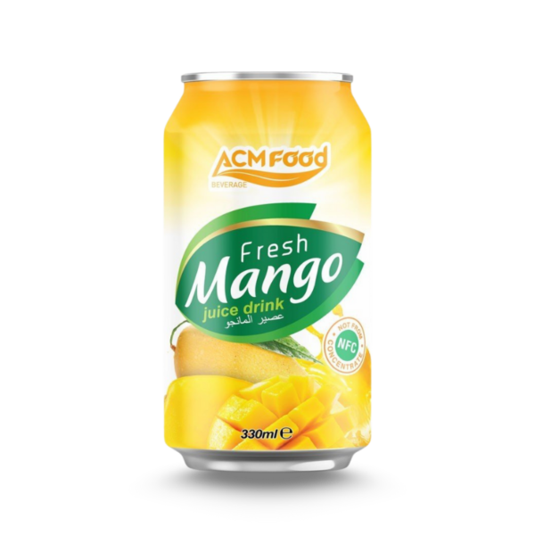 330ml ACM 신선한 망고 주스 음료 알루미늄 캔
