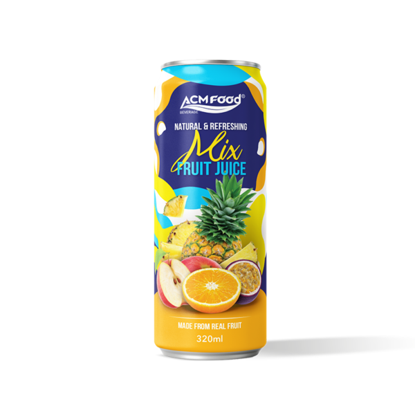 320ml ACM Cherry Juice Drink Sleek Can - 3