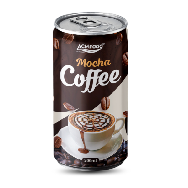 200ml ACM Mocha Coffee Drink Sleek Can