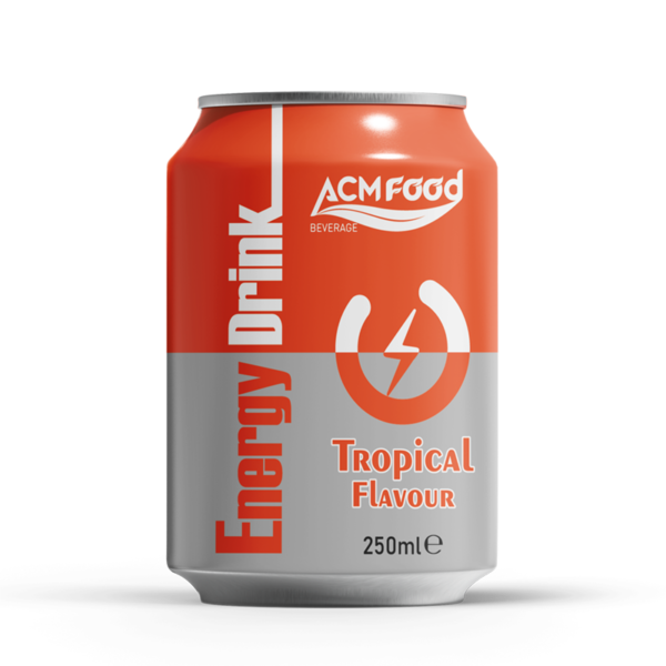 250ml ACM Energy Drink Tropical Flavour Short Can