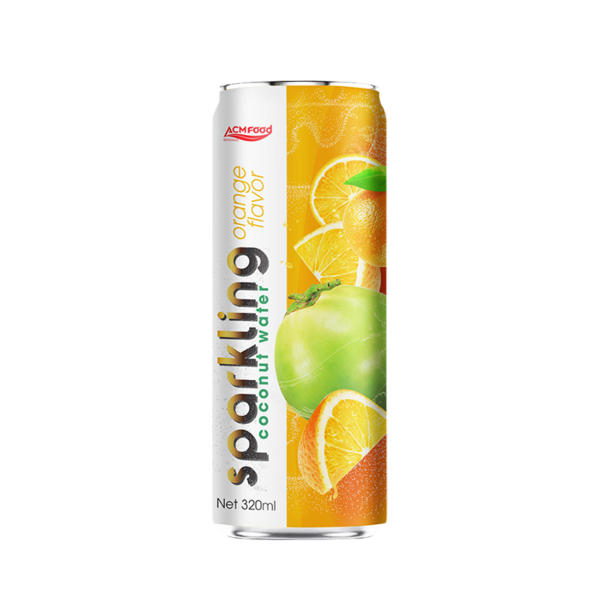 320ml ACM Sparkling coconut water Orange flavor