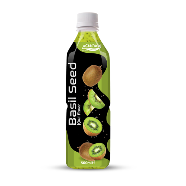 500ml ACM Basil Seed Drink with Kiwi Flavour