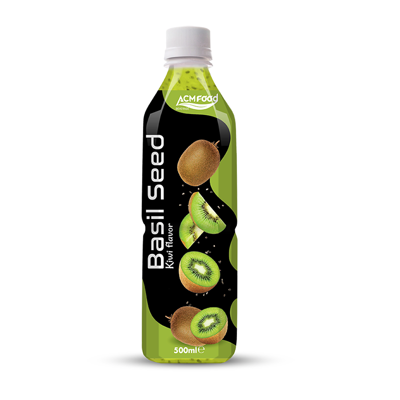 500ml ACM Basil Seed Drink with Kiwi Flavour - ACM FOOD Beverage Supplier