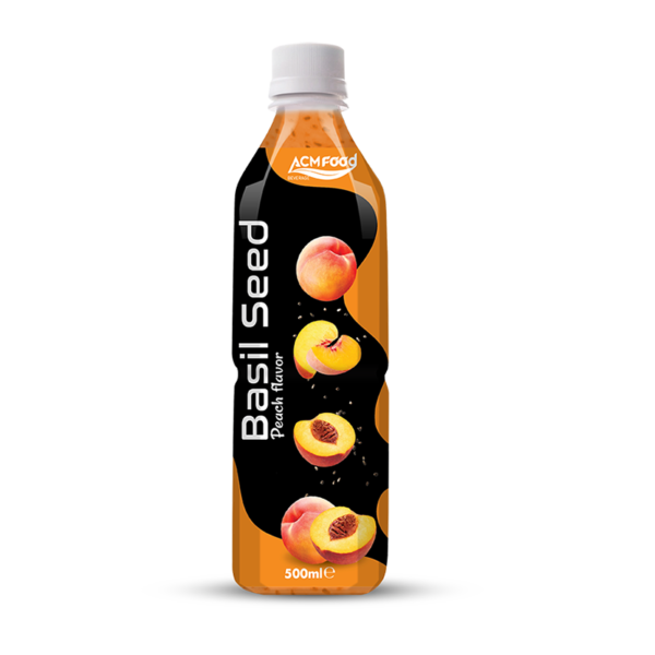 500ml ACM Basil Seed Drink with Peach Flavour