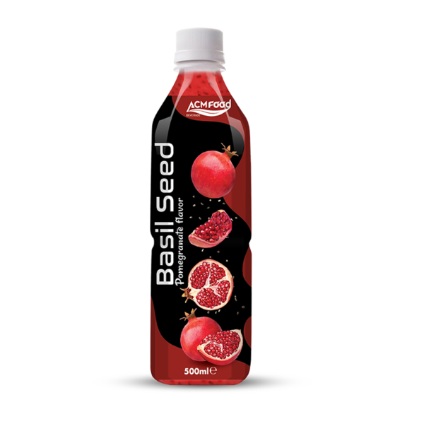 500ml ACM Basil Seed Drink with Pormegranate Flavour