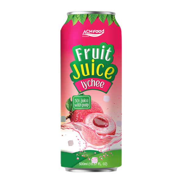 500ml ACM Lychee Fruit Juice with pulp