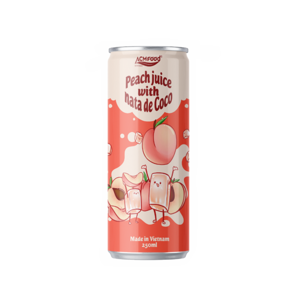 ACM Peach Juice with nata de Coco - 3