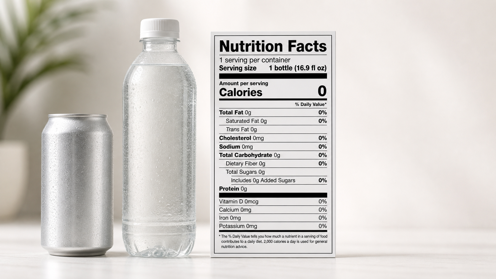 Nutrition Facts Label for Beverages in the United States