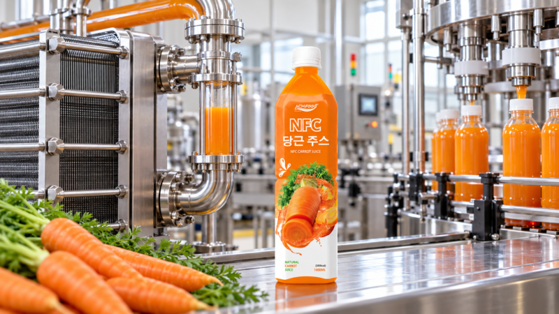 Pasteurized Carrot Juice: Heat Treatment and Shelf Life