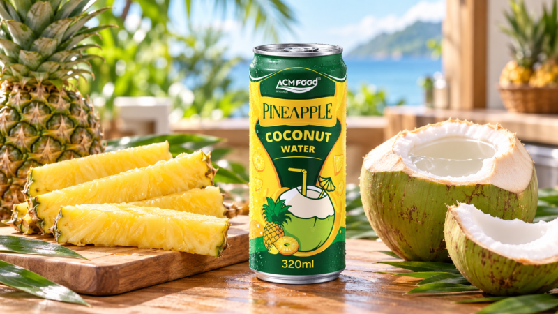 Pineapple in Coconut Water vs Pineapple Coconut Water Drinks