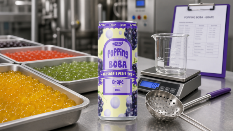 Popping Boba Manufacturing: Flavours, Fill Rates and Food Service Packs