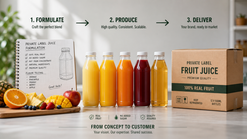 Private Label Fruit Juice Development Timeline: Concept to Shipment