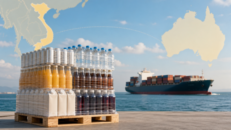 Shipping Beverages from Vietnam to Australia