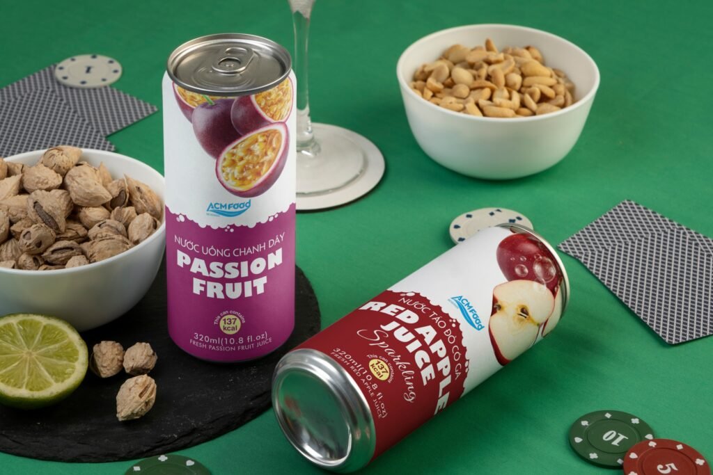 sparkling drink with fruit juice