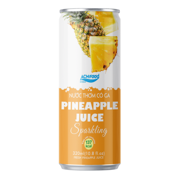 320ml ACM Pineapple Sparkling Drink Sleek Can