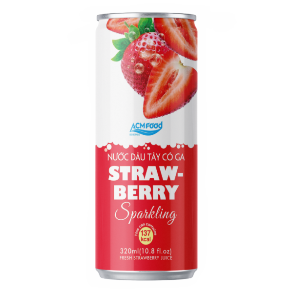 320ml ACM Strawberry Sparkling Drink