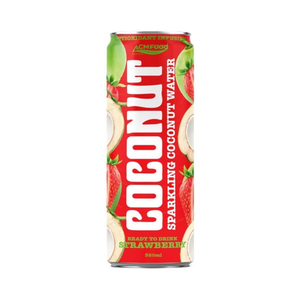 320ml Sparkling Coconut Water Strawberry flavor