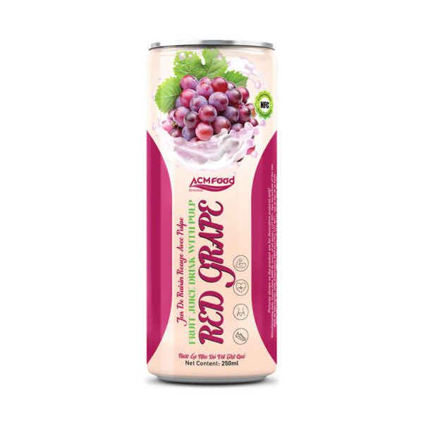 250ml ACM Red Grape Juice in can