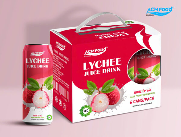 500ml ACM Lychee Fruit Juice - 1
